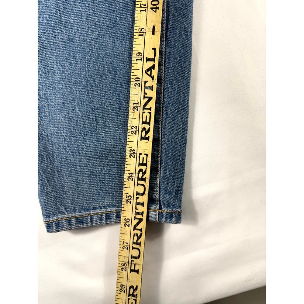 A New Day Jeans Women's Blue Denim 4/27 Cotton High Rise Ankle Mom Y2K - Picture 7 of 10